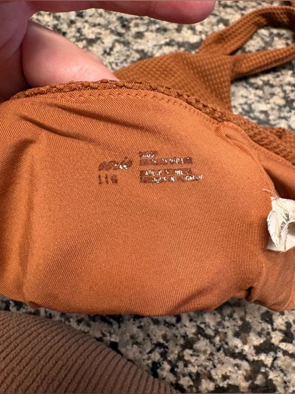 Aerie Waffle Knit High Cut Cheeky Bathing Suit Women’s Size L - Picture 4 of 5